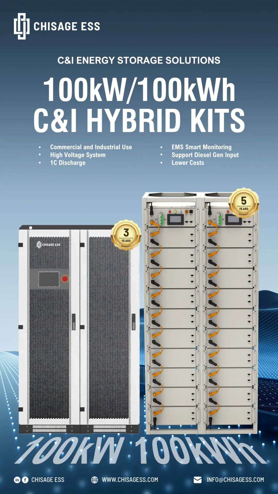 CHISAGE ESS The Golden Pairing of Commercial & Industrial Hybrid Inverter and 1C Battery Pack 04