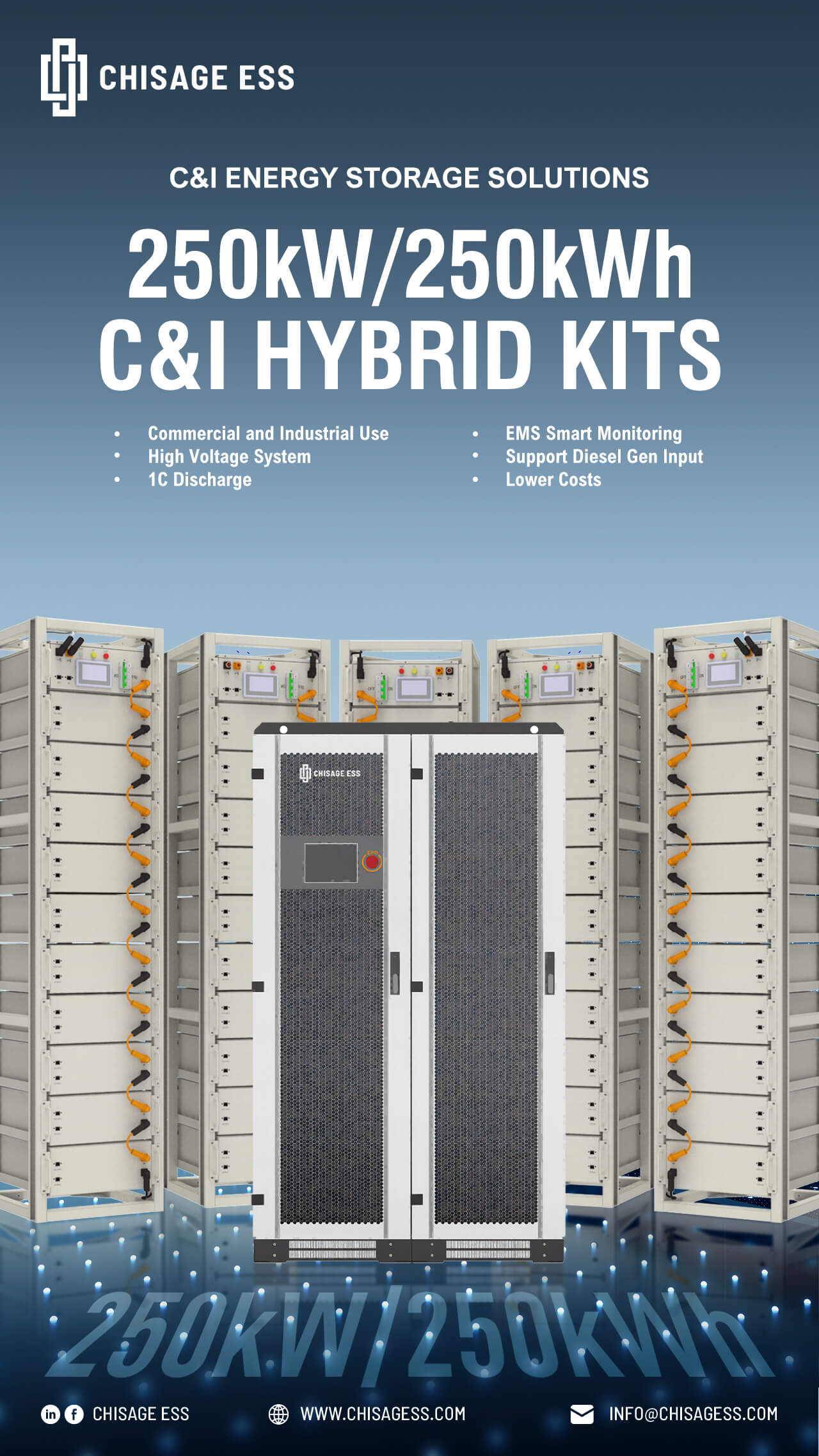 CHISAGE ESS The Golden Pairing of Commercial & Industrial Hybrid Inverter and 1C Battery Pack 05